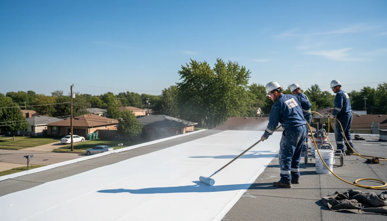 Commercial roof coating in Mcadoo, TX near me